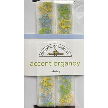 Doodlebug Ribbon - Accent Organdy - Baby Boy