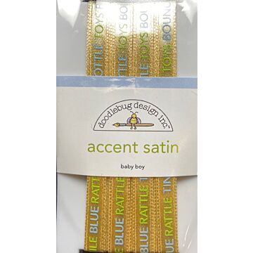 Doodlebug Ribbon - Accent Satin - Baby Boy