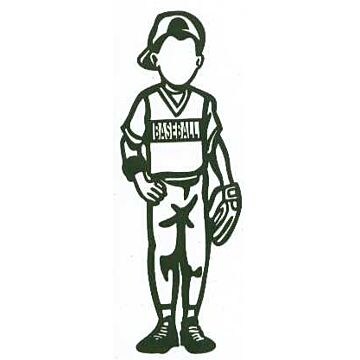 Laser Lady - Baseball Youth (Black)