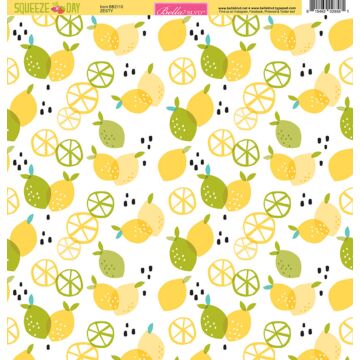 Bella BLVD Double Sided Paper - Squeeze the Day - Zesty