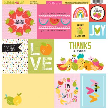 Bella BLVD Double Sided Paper - Squeeze the Day - Daily Details