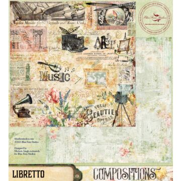 Blue Fern Studios - Compositions 12x12 Paper - Libretto