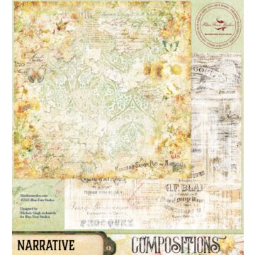 Blue Fern Studios - Compositions 12x12 Paper - Narrative