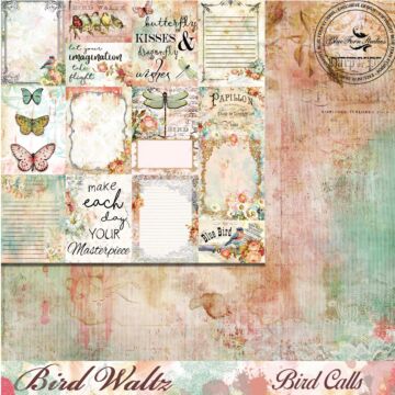 Blue Fern Studios - Bird Waltz 12x12 Paper - Bird Calls