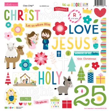 Bella BLVD Chipboard Icons, Let Us Adore Him