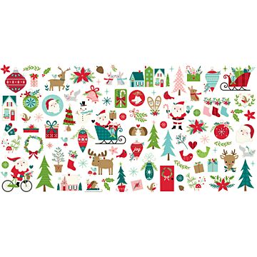 Bella BLVD Ephemera Icons, Merry Little Christmas