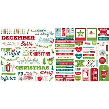 Bella BLVD Ephemera Words, Merry Little Christmas
