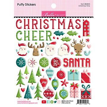 Bella BLVD Puffy Stickers, Christmas Time