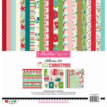 Bella BLVD 12X12 Collection Kit, Merry Little Christmas