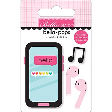 Bella BLVD Bella-pops 3D Cardstock Sticker, Where's My Phone?