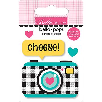 Bella BLVD Bella-pops 3D Cardstock Sticker, Smile