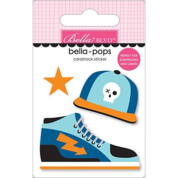Bella BLVD Bella-pops 3D Cardstock Sticker, Guy Style