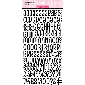 Bella BLVD Puffy Stickers, Black Luna Alpha