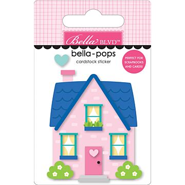 Bella-pops 3D Cardstock Sticker, Built On Love
