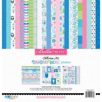 Bella BLVD 12X12 Collection Kit, Snowflake Season