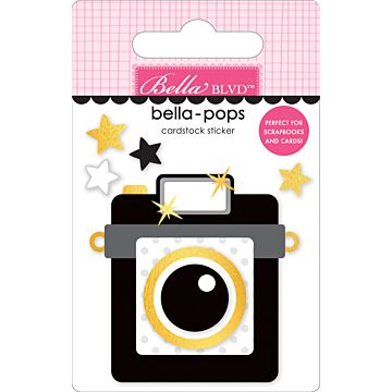 Bella BLVD Bella-pops 3D Cardstock Sticker, Glam Cam