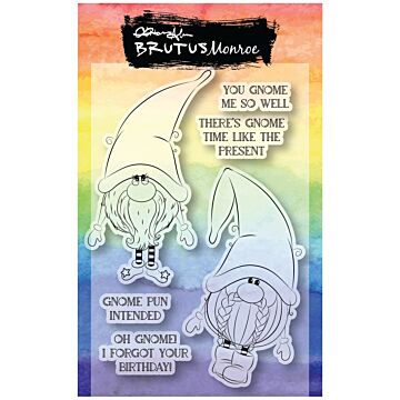 Brutus Monroe Clear Stamp, Gnome Pun Intended