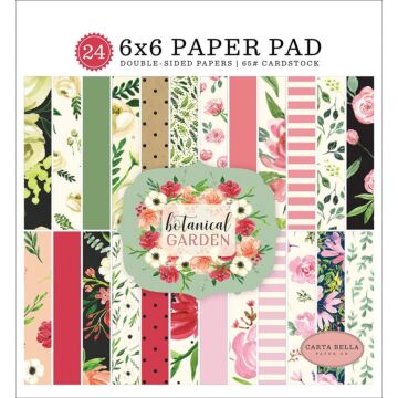 Carta Bella - 6"x6" Paper Pad - Botanical Garden