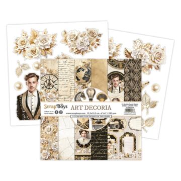 ScrapBoys 6X6 Paper Pad, Art Decoria