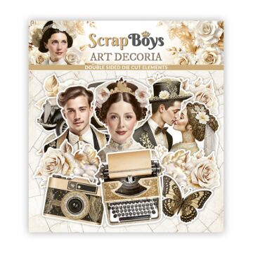 ScrapBoys Double-sided Die Cut Elements, Art Decoria