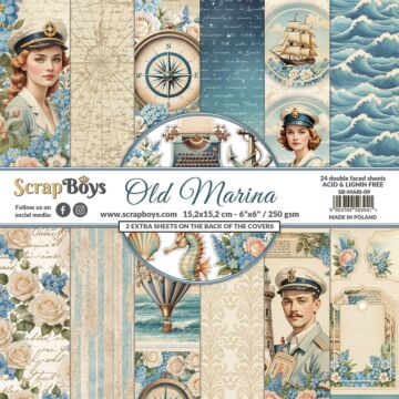 ScrapBoys 6X6 Paper Pad, Old Marina