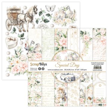 ScrapBoys 8X8 Paper Pad, Special Day