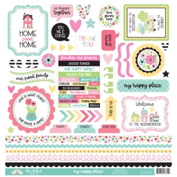 Doodlebug Design This & That Cardstock Stickers, My Happy Place
