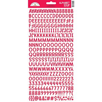 Doodlebug Alphabet Soup Puffy Stickers-Ladybug