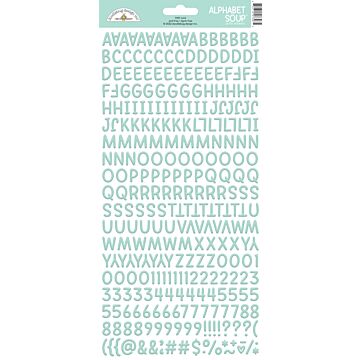 Doodlebug Alphabet Soup Puffy Stickers-Mint