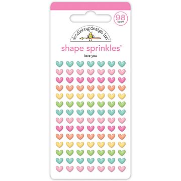 Doodlebug Designs Shape Sprinkles, Love You