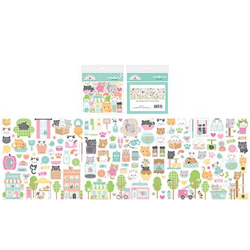 Doodlebug Design Odds & Ends Ephemera, Pretty Kitty