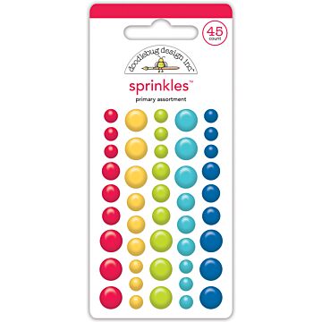 Doodlebug Designs Sprinkles, Primary Assortment