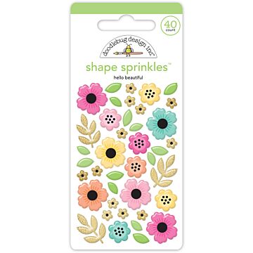 Doodlebug Design Shape Sprinkles, Hello Beautiful