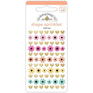 Doodlebug Design Shape Sprinkles, Hello Love