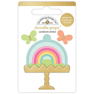 Doodlebug Design Doodle-pops 3D Cardstock Sticker, A Bit of Happiness