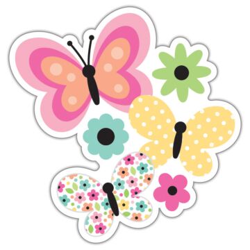 Doodlebug Design Sticker Doodle, Flutterby