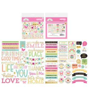 Doodlebug Design Chit Chat Ephemera, Hello Again