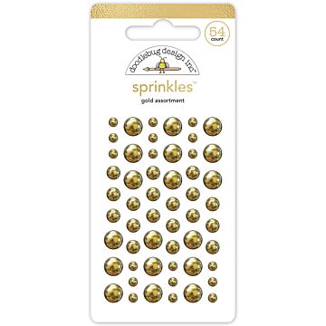 Doodlebug Design Sprinkles, Gold Assortment