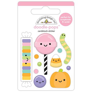 Doodlebug Design Doodle-pops 3D Cardstock Sticker, Hello Sugar