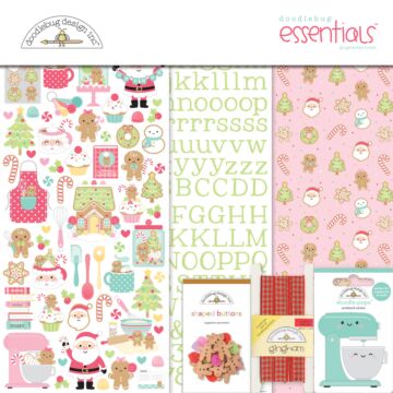 Doodlebug Design Essentials Kit, Gingerbread Kisses