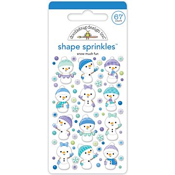 Doodlebug Design Shape Sprinkles, Snow Much Fun