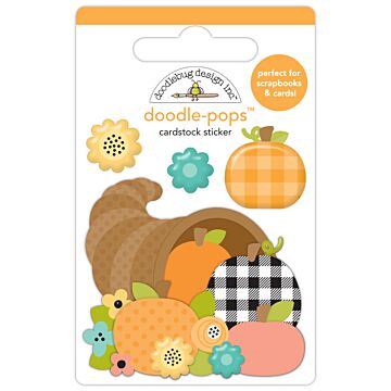 Doodlebug Design Doodle-pops 3D Cardstock Sticker, Horn a Plenty