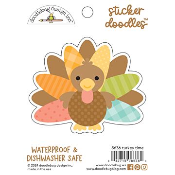 Doodlebug Design Sticker Doodles, Turkey Time