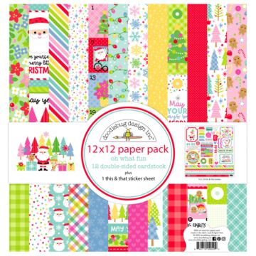 Doodlebug Design 12X12 Paper Pack, Oh What Fun