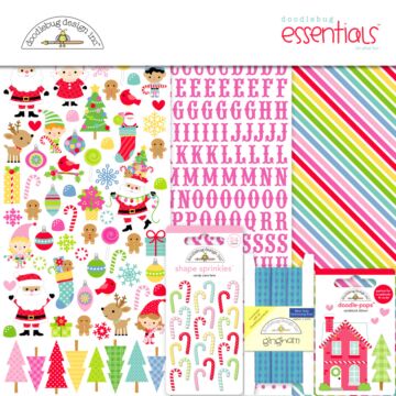 Doodlebug Design Essentials Kit, Oh What Fun