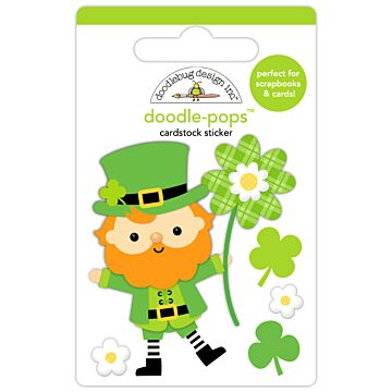 Doodlebug Design Doodle-pops 3D Cardstock Sticker, Lucky Leprechaun