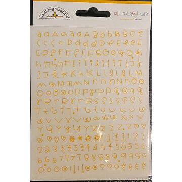 All Mixed Up Small Doodlebug Rub Ons-Bumblebee