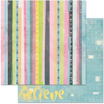 Bo Bunny - Faith Collection - Peace 12"x12"