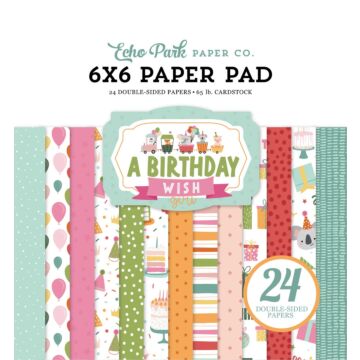 Echo Park A Birthday Wish Girl 6x6 Paper Pad