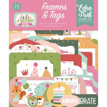Echo Park A Birthday Wish Girl Frames & Tags